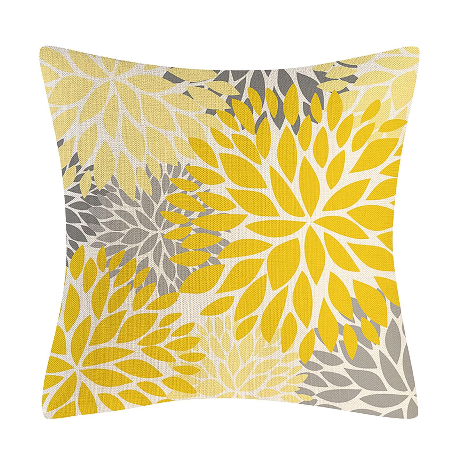 

Yellow Pillowcase Modern Daisy Pillowcase Decorative Outdoor Linen Square Pillowcase For Sofa Sofa Beds And Home 18x18 Inches One Size