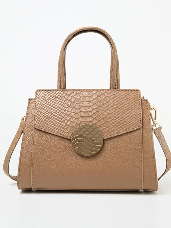 Genuine Leather Women's Large Capacity Summer Handbag - Fashionable Crossbody & Shoulder Bag for Commuting 2025