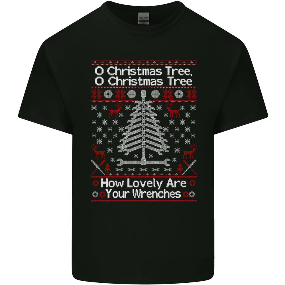 O Christmas Tree Lovely Wrenches Mechanic Mens Light Cotton T-Shirt Unisex T-Shirt M