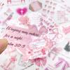 10/30/50pcs Pink Bible Inspirational Phrases Cartoon Stickers Aesthetic Bow DIY Phone Luggage Guitar Decoration Sticker for Gift