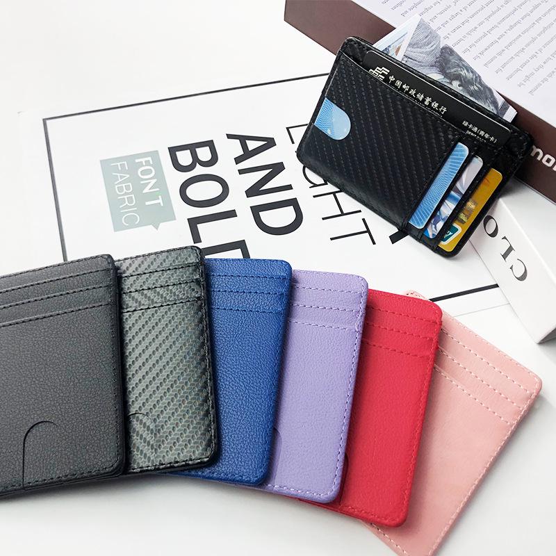 RFID Anti-Demagnetization Card Holder - Unisex PU Multi-Card Slot Sleeve