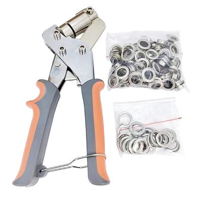 Kit d'outils à œillets, 3/8 pouces Kit d'œillets portatif Machine manuelle à œillets avec 120 œillets de 10 mm