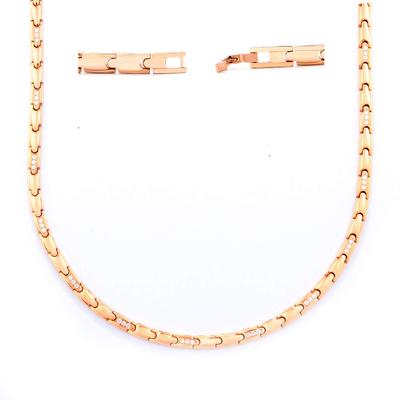 Titanium Hematite Magnetic Static Fashion [Hachi] Women's Necklace, Necklace, Elimination, Women's Jewelry, 47.5cm