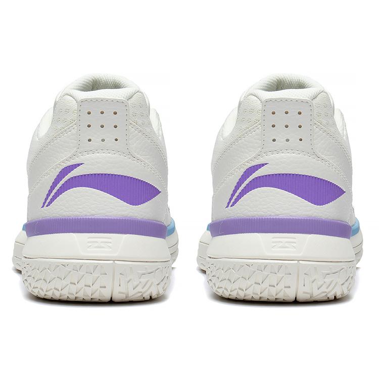 LiNing All City 5 Anti Slip Wear Resistant Mid Top LI NING CLOUD/LINING Cloud Basketball Shoes Men's White Blue Purple ABAS105-4