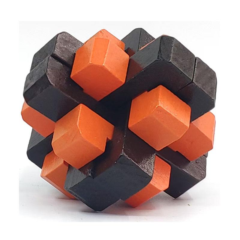 HuiShou Luban Lock Unlock Interlocking Puzzle Rompecabezas IQ Test Wooden Brain Teaser Game For Adults And Kids Educational Toys