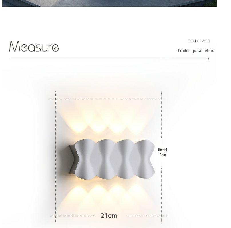 Nordic Minimalist Wall Lamp - Creative Indoor/Outdoor Waterproof Fixture for Bedroom, Living Room, Staircase, Corridor, and Courtyard.