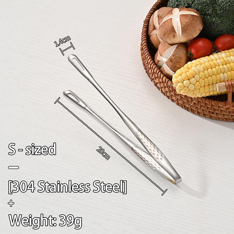 

Stainless Steel Kitchen Tongs BBQ Grill Meat Barbecue Tongs Clip Food Utensils Cooking Tweezers Food Tongs CFQJ002