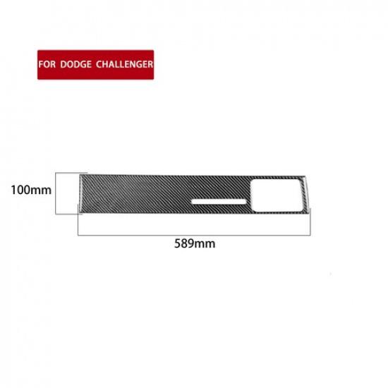 For Dodge Challenger 2008-2014 Carbon Fiber Co-pilot Dashboard Panel Cover Trim