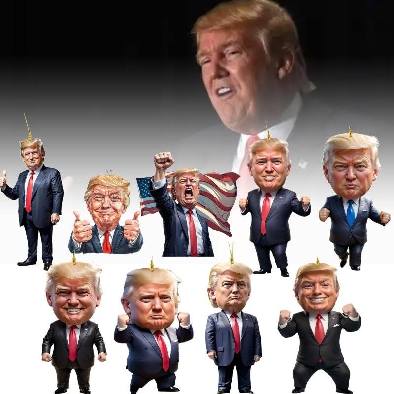 Christmas Donald Trump Ornament Holiday Tree Decoration Key Chain Pendant Car