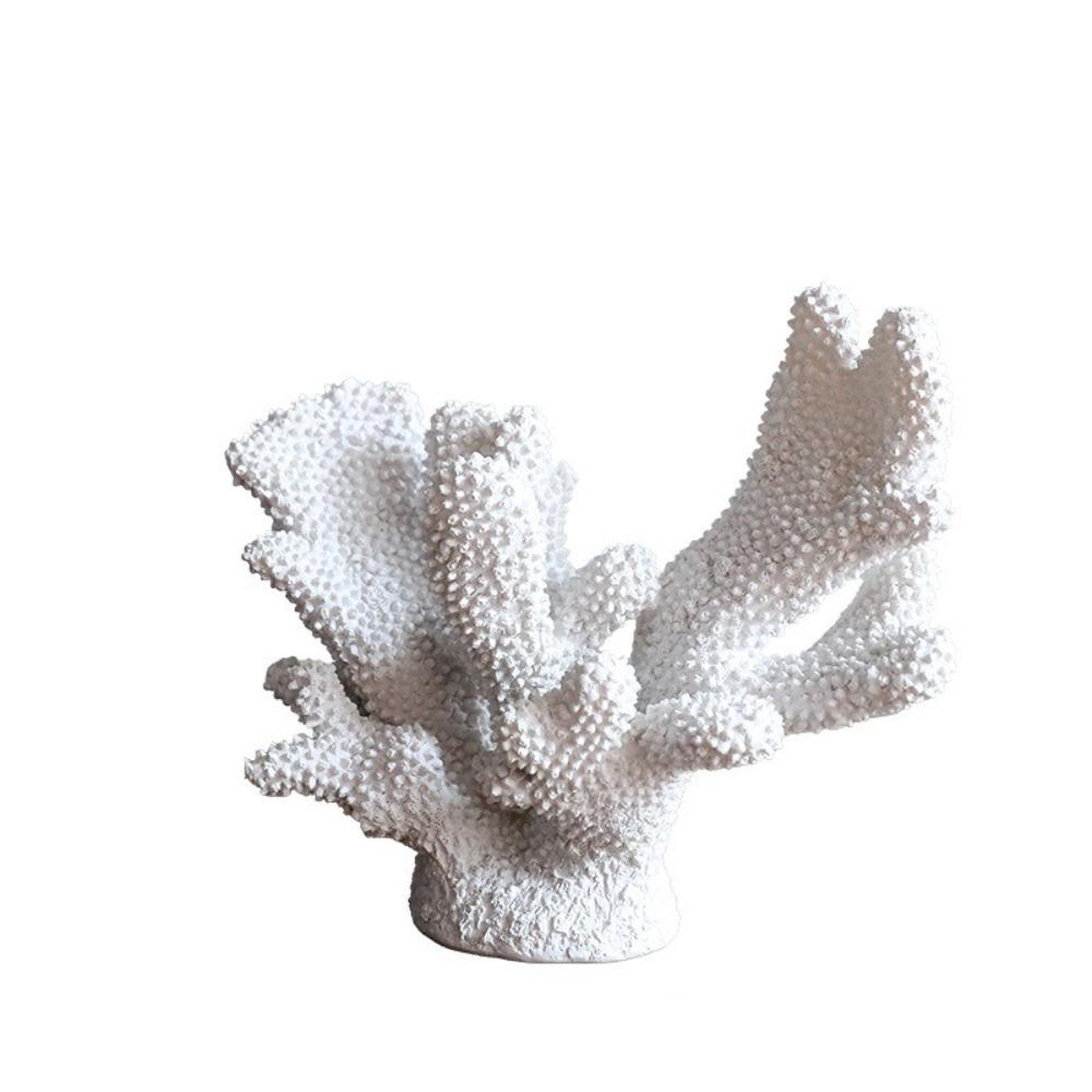 Colorful Artificial Coral Statue Realistic Desktop Coral Sculpture Aquarium Decoration