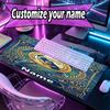 Custom Name Personalized Real Madrid CF Pattern Mousepad, Laptop PC Desk Mat, Decorative Desk Mat for Home Keyboard Pad Gift