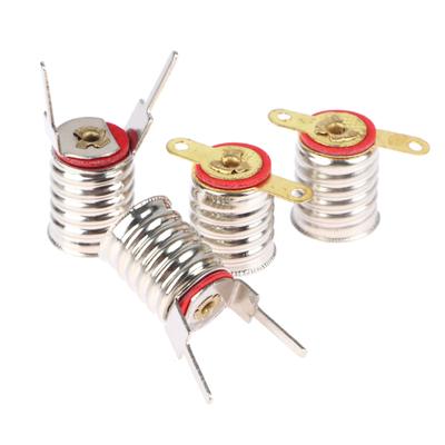 10 Stück 10mm E10 Lampenfassung Glühbirnenfassung Sockel Haushalt Experimentalkreis Elektrische Testzubehör Kostenloser Versand