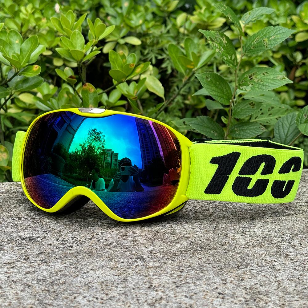 Children Ski Goggles Anti-fog Double Layer Skiing Glasses Kids Snowboard Winter Outdoor Sports Goggle for Age 4-14 Big Vision