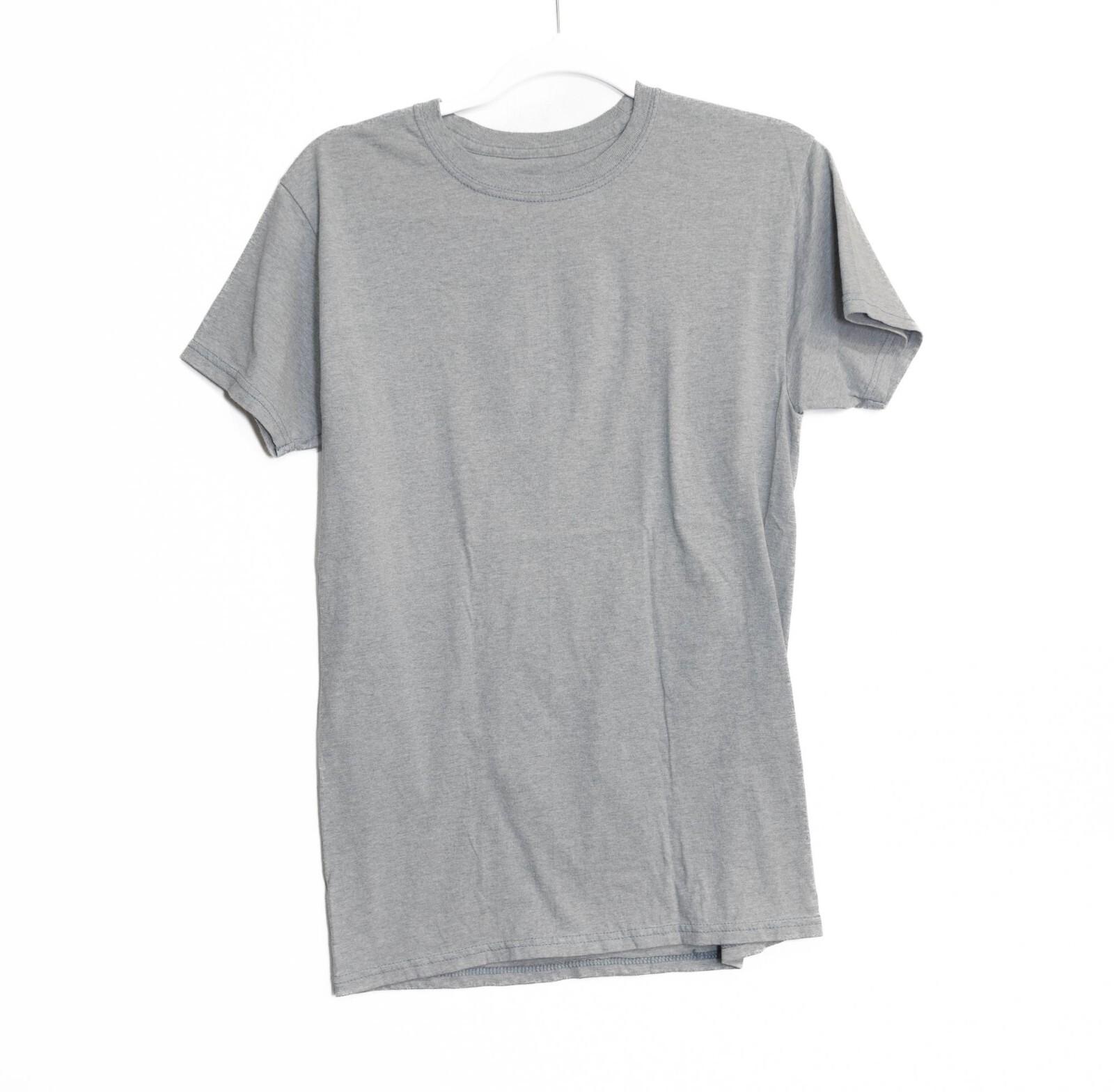 Hanes Gray Short-Sleeve Crewneck T-Shirt Size Small XL