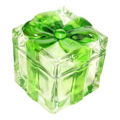 Fleventz Retro Crystal Glass Bow-Knot Candy Jar with Lid
