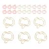 100pcs Fruit Paper Clips Cute Bookmark Pare Clips Portable Funny Small Paper Clips with Transparent 