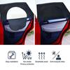 2pc Car Shade Curtain Door Window Mesh Curtain Double Shade Heat Insulation Zipper