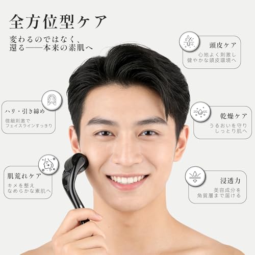 REXON Microneedle Roller (General Medical Device) for Pore Care, Firmness, Sagging Skin, Eye Care, and Lifting Face & Scalp | Beauty & Hair Growth Car