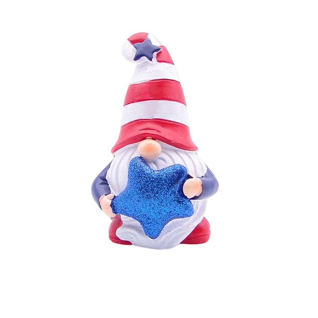 Unabhängigkeitstag Wichtel Onkel Sams Tomte Geschenk Sterne und Streifen Handgefertigtes Skandinavisches Tablett Ornament