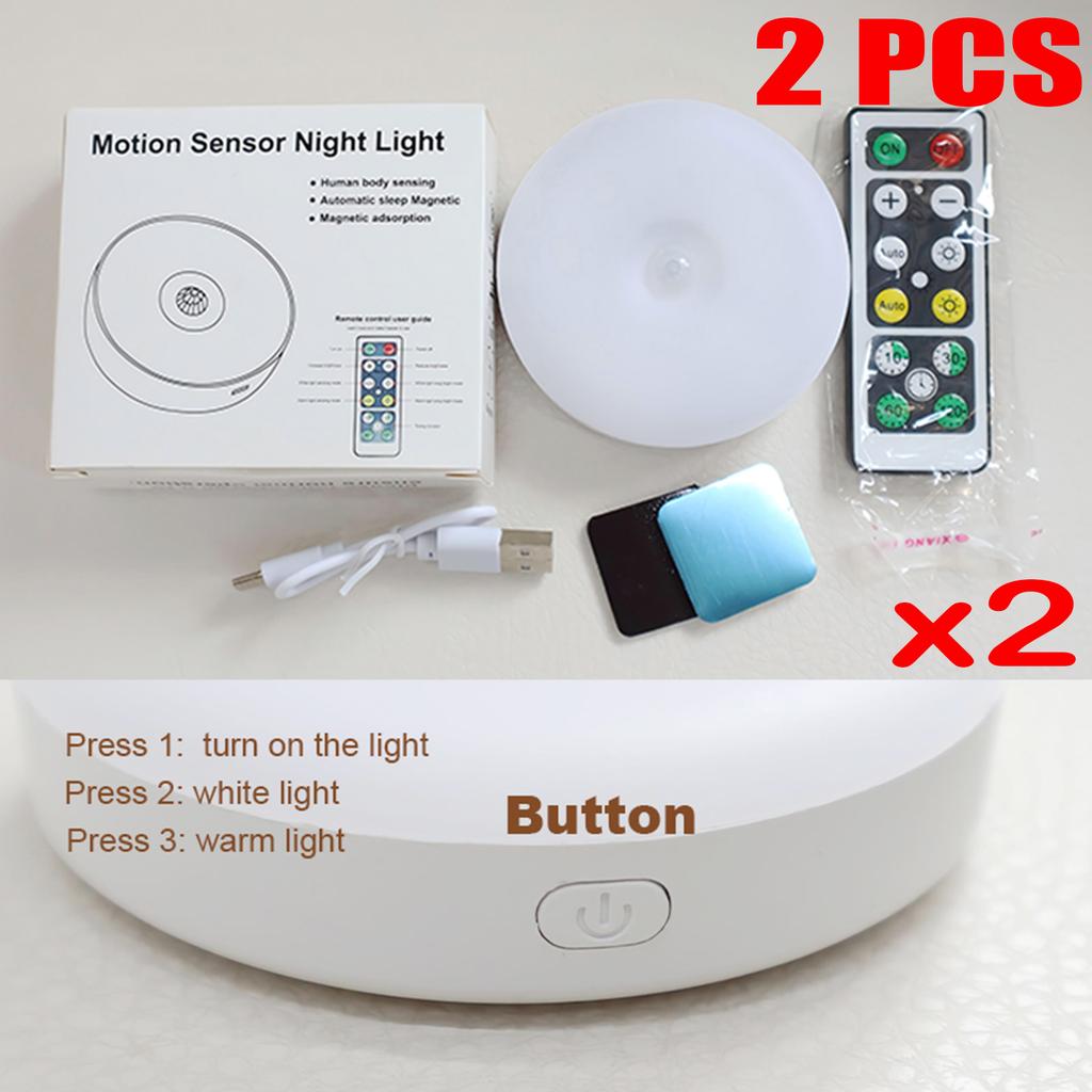 Led Light Sensor Movement Night Light USB Rechargeable Night Lamp For Kitchen Closet Light Wireless Led Wardrobe Staircase Lamp