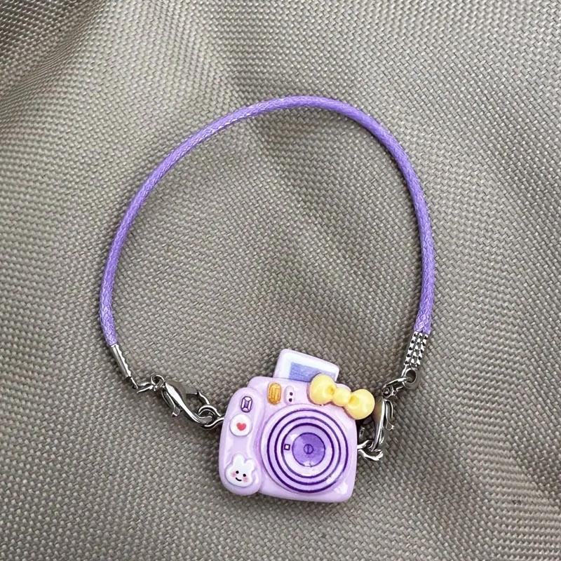 1/6pcs Mini DIY Camera Dress Up Plush Toy for Labubu 17cm Doll Accessories Dollhouse Hanging Neck Accessories Dollhouse Pendant