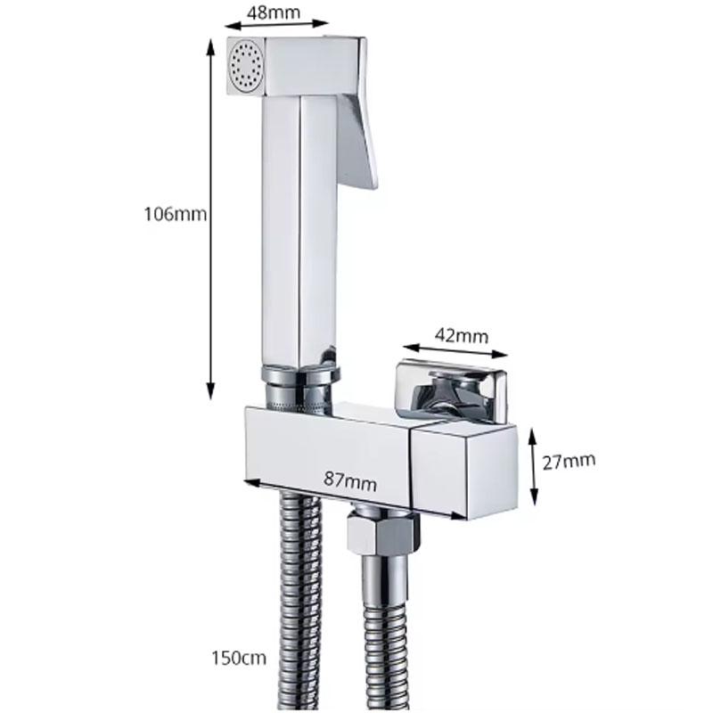 Bateria bidetowa do łazienki, kran mosiężny, bateria umywalkowa, pojedyncza, zimna woda, natrysk prysznicowy, głowica prysznicowa, kran, baterie toaletowe, uchwyt toalety, dysza