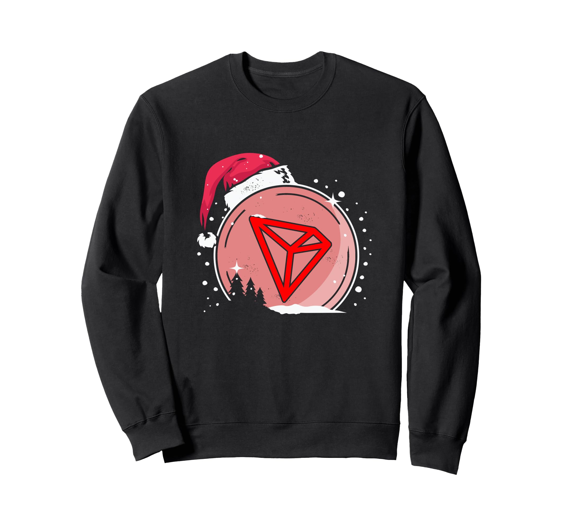 

TRON TRX HODL Squad:To the Moon Crypto Santa Christmas Hat Sweatshirt