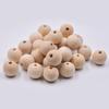 50pcs Wooden Round Beads Spacer Jewelry Necklace Bracelet Making Crafting DIY Beads Assorted Kit