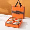 Tianyajing Creme-Stil Keramik Segensschale Geschenkset, 4-teilig