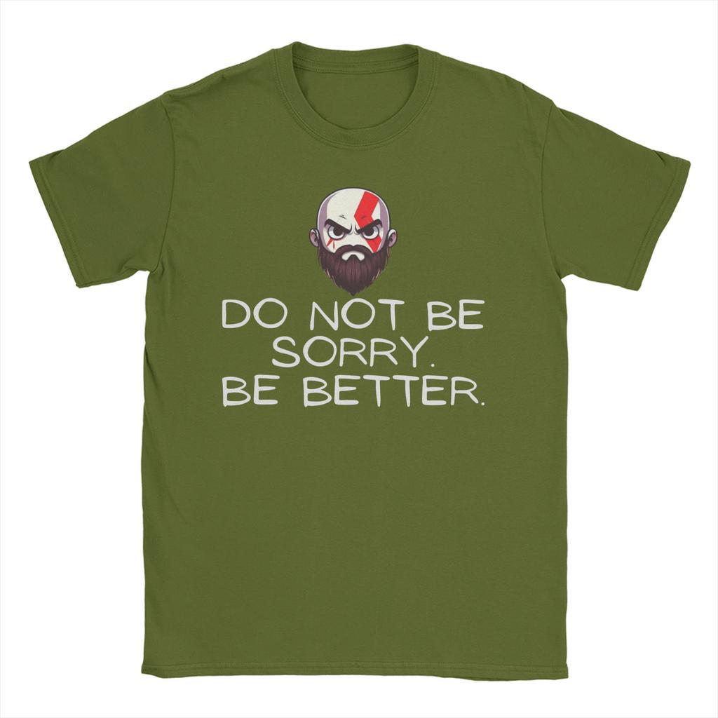Unisex Women TShirt God of War Kratos Be better Vintage 100 Cotton Tee Shirt Short Sleeve  T Shirt Round Neck Clothes Plus Size