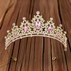 European & American Baroque Rhinestone Bridal Crown Headband - High-End Princess Wedding Gown Accessory