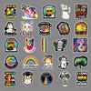 50 Cartoon Color Ins Style Personalized DIY Suitcase Laptop Scooter Decoration Stickers