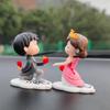 Car Accessoire Voiturecute Cartoon Couple Interior Decoration Accesorios Para Auto Interior Dashboard Decoration K7E3
