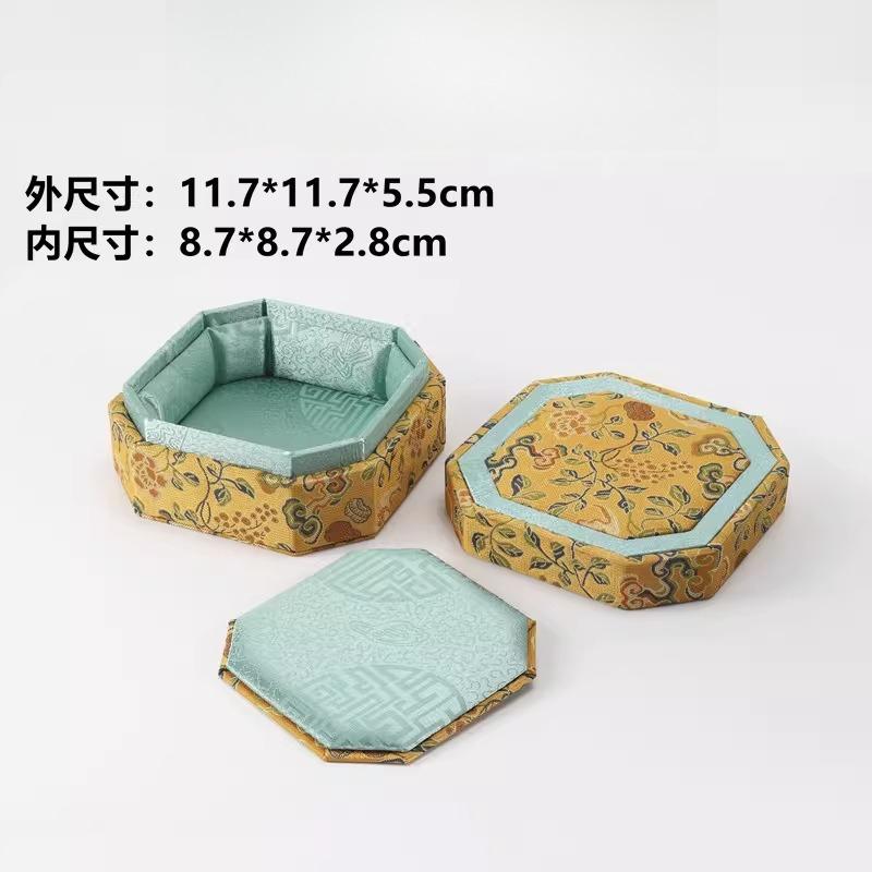 Neuer chinesischer Stil Schmuck Bunte überzogene Song-Brocade-Box Halskette Armband Schmuckaufbewahrung Mehrere Stile High-End-Design
