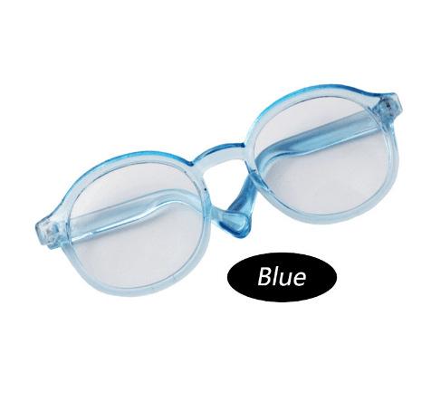 High Quality 6.5/9cm Transparent Plastic Glasses for 1/8 1/6 1/3 1/4 BJD for Labubu MSD SD Plush for EXO Doll Sun Glasses