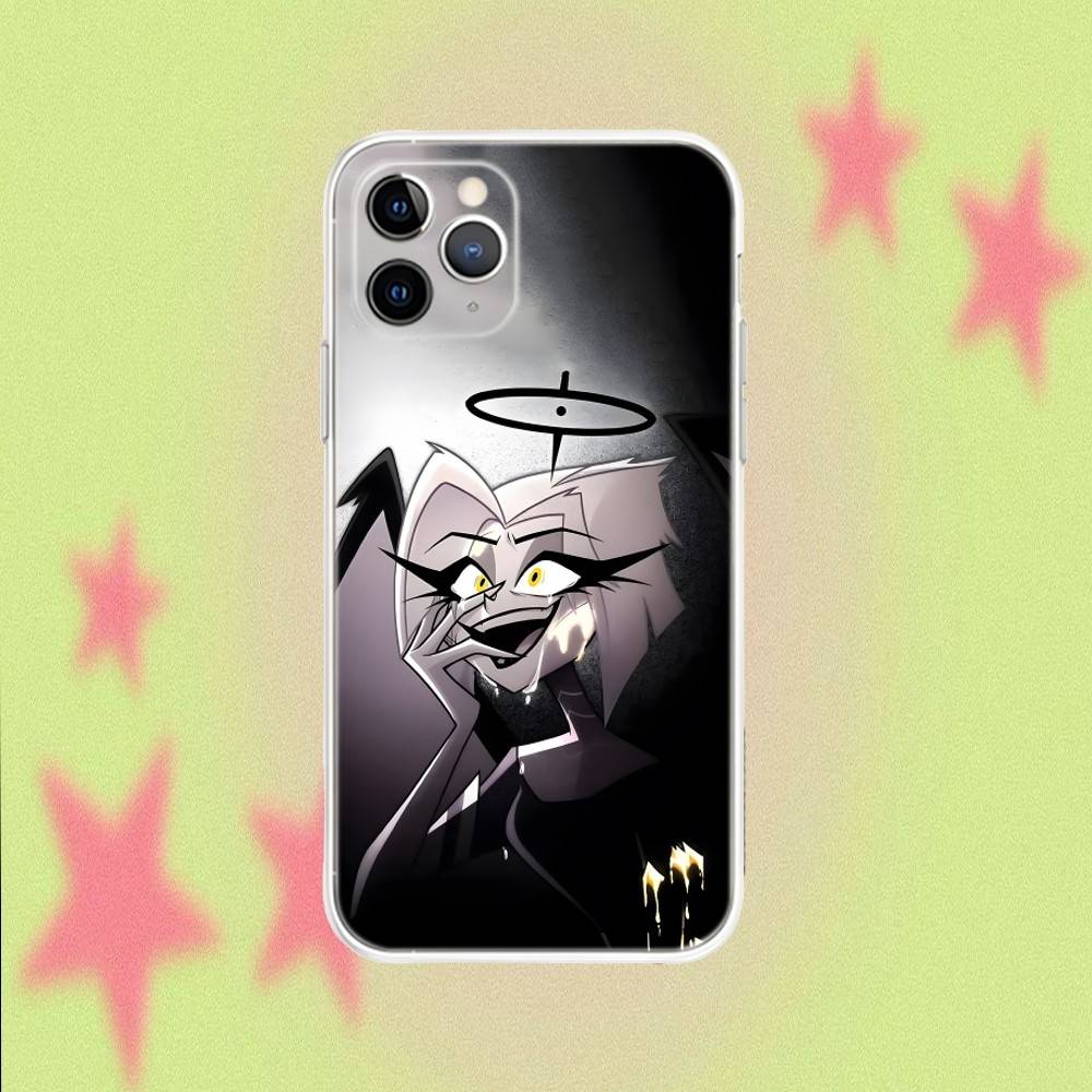 Lute H-HazbinS  Transparent Clear Soft Phone Case For iPhone 17,16,15,14,13,12,11,Air,X,XR,Pro,Max,Plus Cover