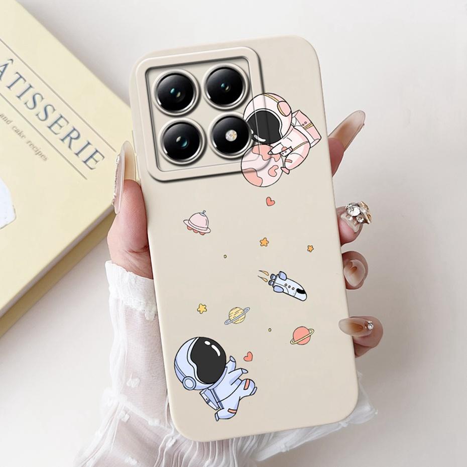 Cartoon Case For Xiaomi 14T Pro / 14T 5G Lens Protective Jelly Soft Silicone Cover For Xiaomi Mi14T 14TPro Phone Cases Xiaomi 14T