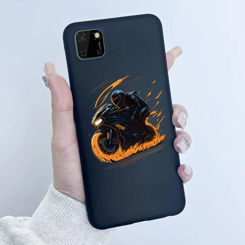 For Huawei Y5p Phone Case DRA-LX9 Butterfly Flower Girl Design Soft Silicone TPU Back Housing for Honor 9S HuaweiY5p Y 5p Covers