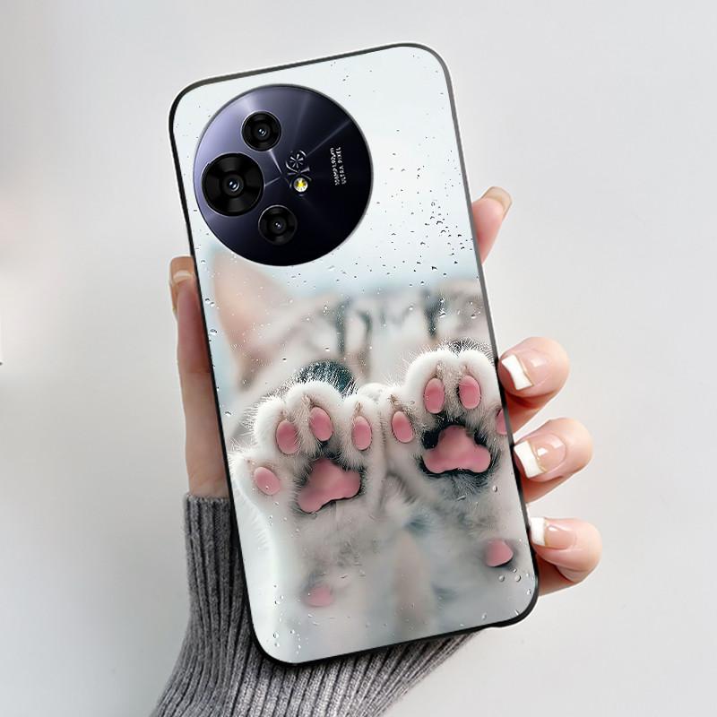 Hülle für TCL 50 NxtPaper 5G / 50 Pro NxtPaper 5G Hülle Luxus Drache Süß Cool Jungen Mädchen Schwarz Matt Weiches Silikon Rückabdeckung