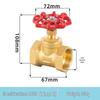 4-Point DN15 All-Copper Shut-Off Valve, 1-Inch High Temperature Steam & Air Conditioning Water Meter Switch Valve