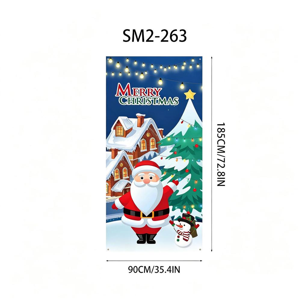 Santa Claus Christmas Hanging Cloth Background Decoration