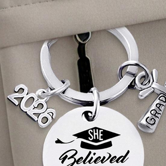 Keychain Pendant Class of 2026 Durable Stainless Steel Keepsake Nursing Law Students Keychain