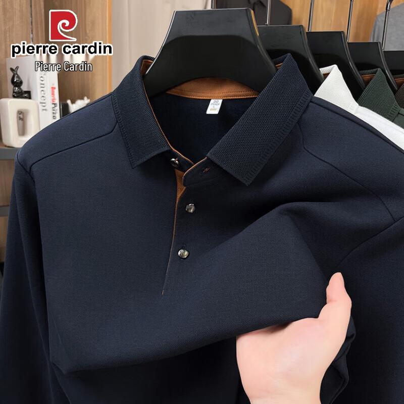 Pierre Cardin Men s Loose Fit Long Sleeve Polo Shirt XL