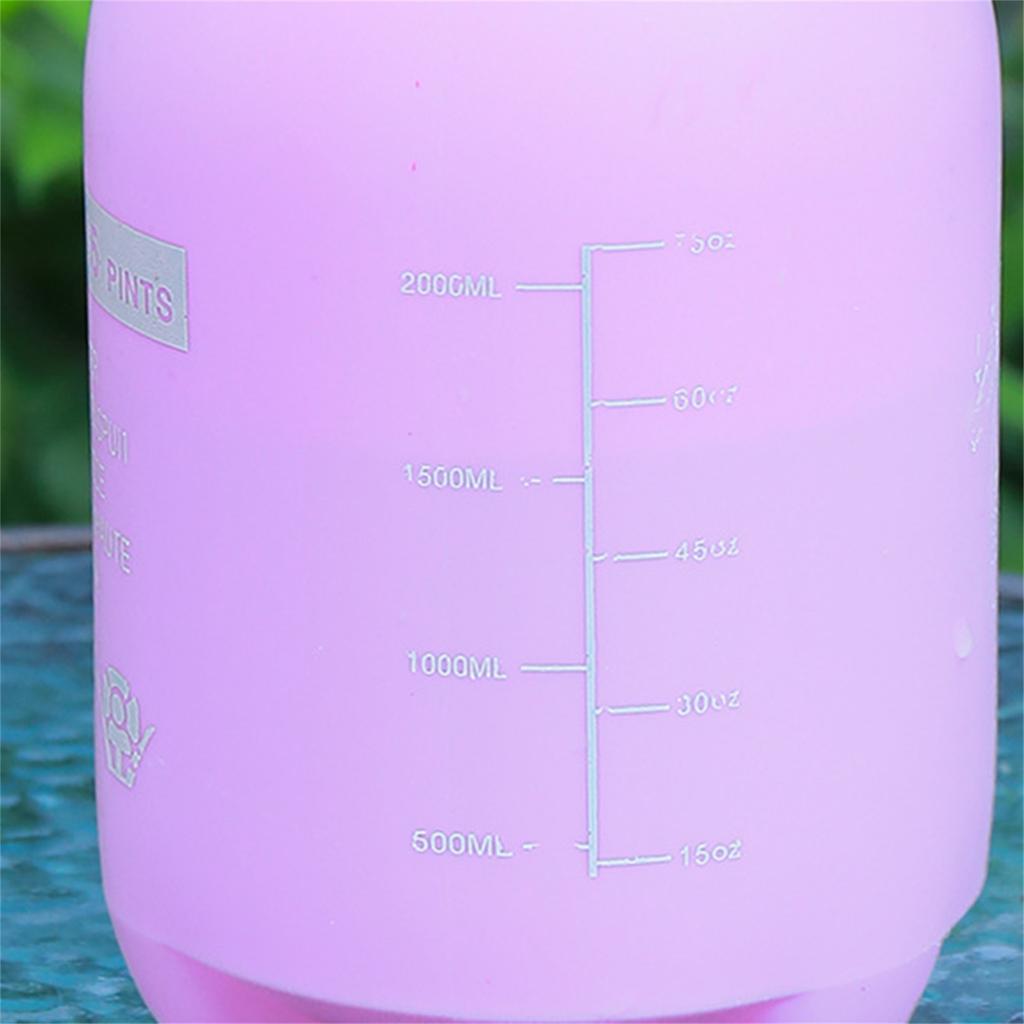 Sticlă de pulverizare de 2L, ghiveci de udare din plastic, pulverizator de apă îngroșată cu presiune mare pentru grădină, roz