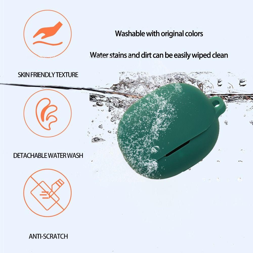 Anti-fall Earphone Case Silicone Dustproof Headphone Protective Case Shockproof Anti Scratch for QCY MeloBuds N20