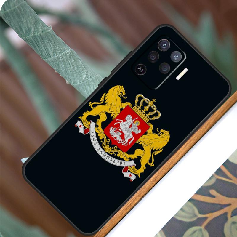 Georgia Flag For OPPO A52 A72 A92 A98 A78 A58 A5 A9 A15 A17 A77 A53S A57S A94 A74 A54 A16 A76 A96 Case