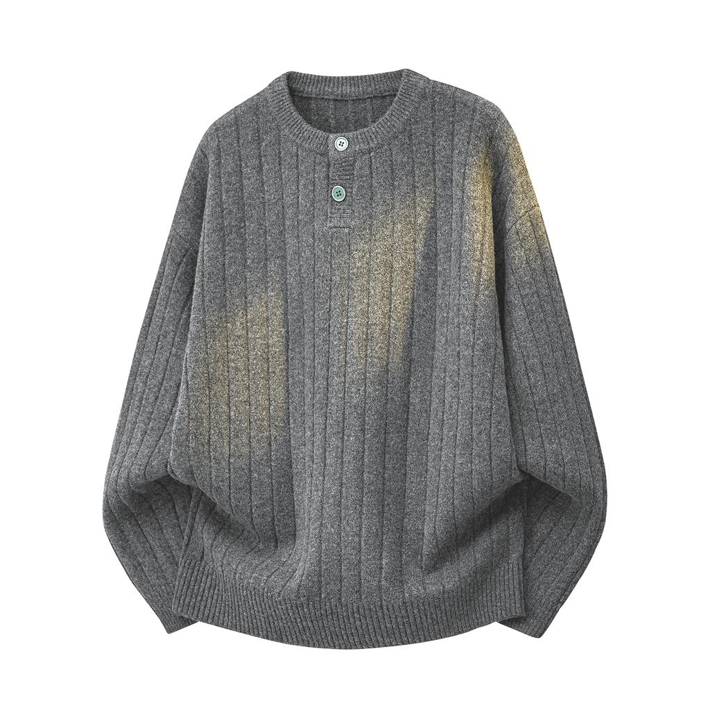 Fashion Casual Round Neck Long-sleeved Sweater Men's Long-sleeved Sweater Cardigan Men's Jacket Men's Coat Men's Shirt