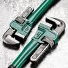 Heavy Duty Carbon Steel Straight Pipe Wrench 10", 12", 14", 18" Pipe Plier Universal Industrial Adjustable Plumbing Hand Wrench