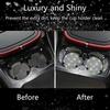 NBTEPEM 4pcs Bling Car Cup Holder Coasters 2.75" Anti-Slip Shockproof Universal Fashion Car Coaster
