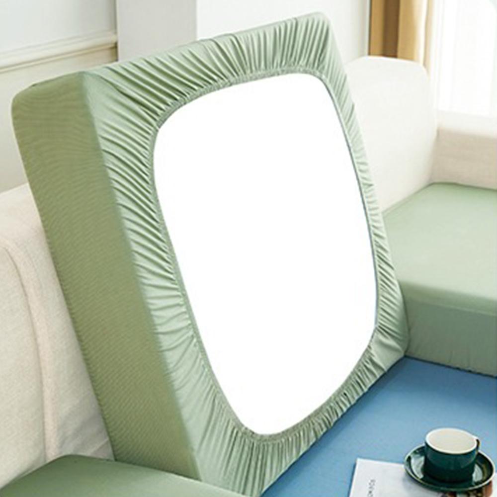 Summer Ice Silk Sofa Cushion Cover Cool Stretch Furniture Protector Slipcover Solid L -Shaped Sofa Cover For Living Room Kids
